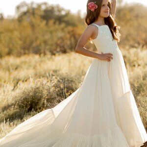 Joyfolie Maia Impact Dress in Cream